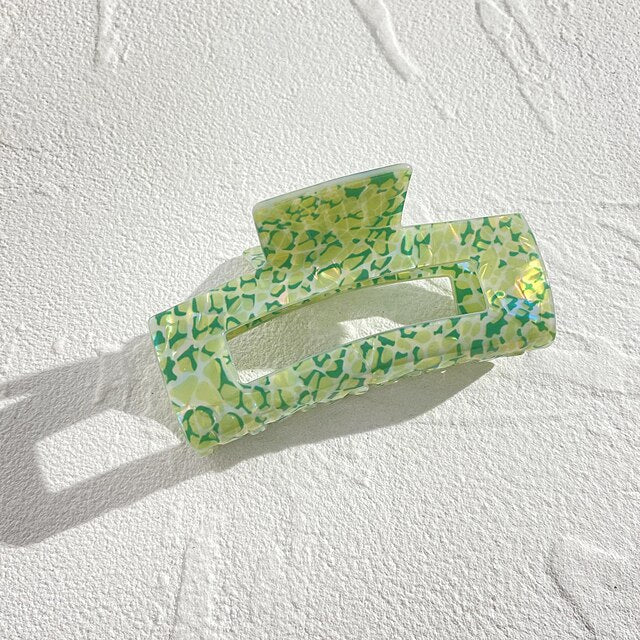 HAIR CLAW CLIP - WILD GREEN