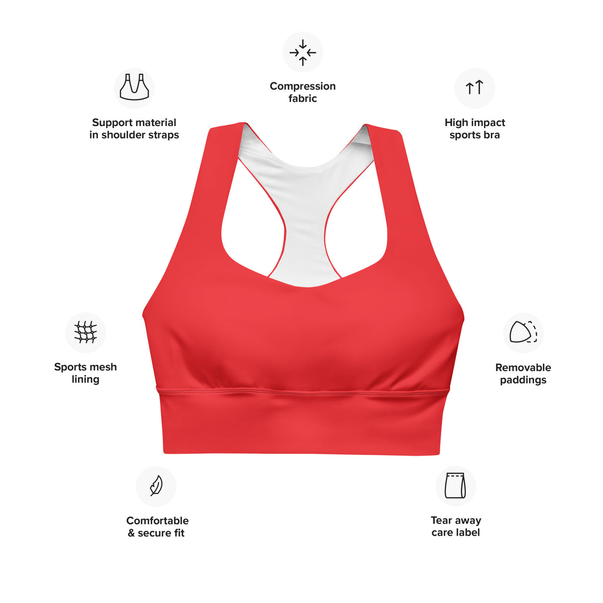 ECOCOLADA SPORTS BRA - RED