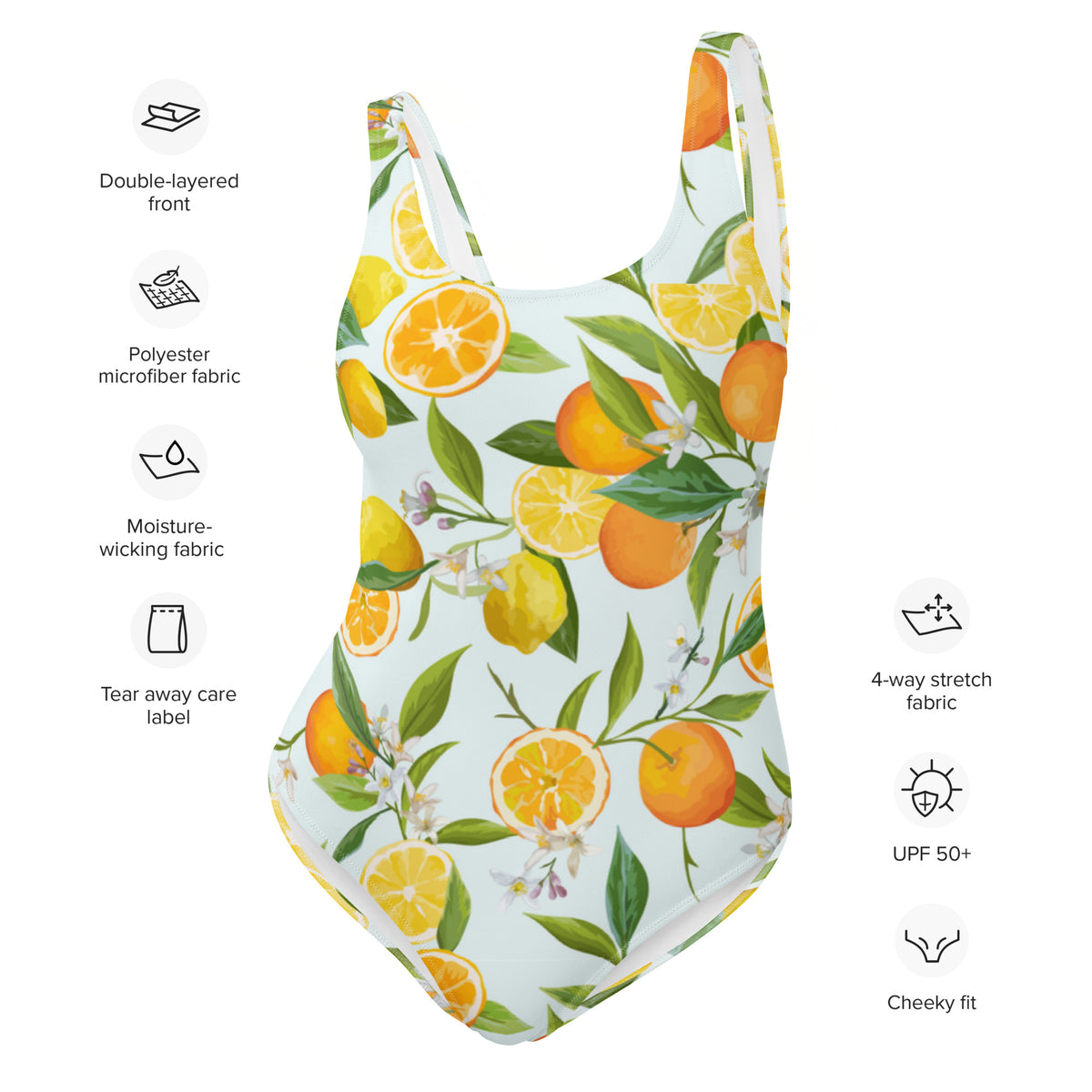 FLORIDA ECO ONE PIECE SWIMSUIT - LEMON GARDEN