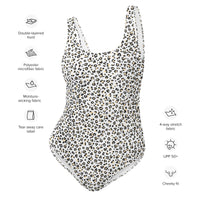 FLORIDA ECO ONE PIECE SWIMSUIT - WHITE LEOPARD