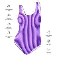 FLORIDA ECO ONE PIECE SWIMSUIT - PURPLE STRIPES