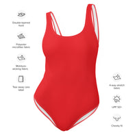 FLORIDA ECO ONE PIECE SWIMSUIT - RED