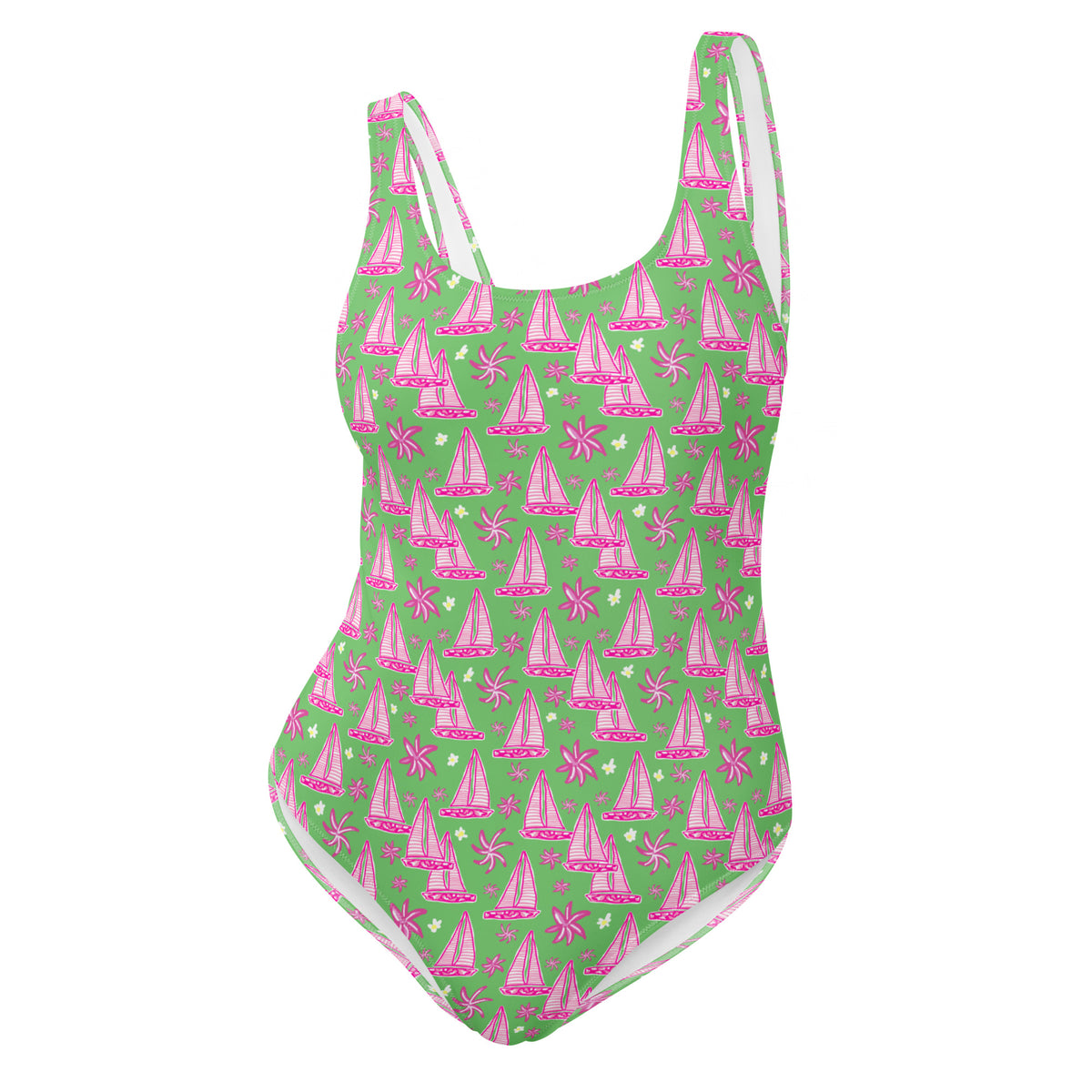 FLORIDA ECO ONE PIECE SWIMSUIT - SAILBOAT TROPIX