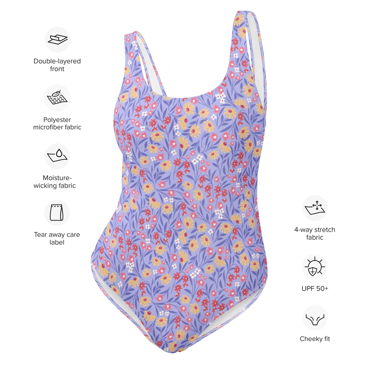 FLORIDA ECO ONE PIECE SWIMSUIT - LILACIA