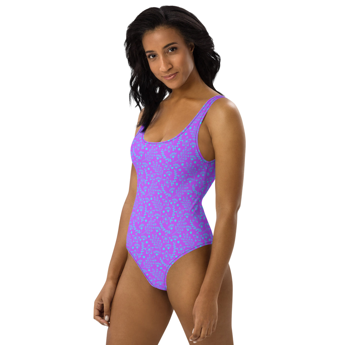 FLORIDA ECO ONE PIECE SWIMSUIT - PURPLE GARDEN