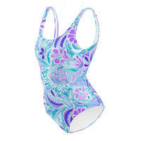 FLORIDA ECO ONE PIECE SWIMSUIT - NARNIANA PURPLE FLORALS