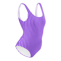 FLORIDA ECO ONE PIECE SWIMSUIT - PURPLE STRIPES