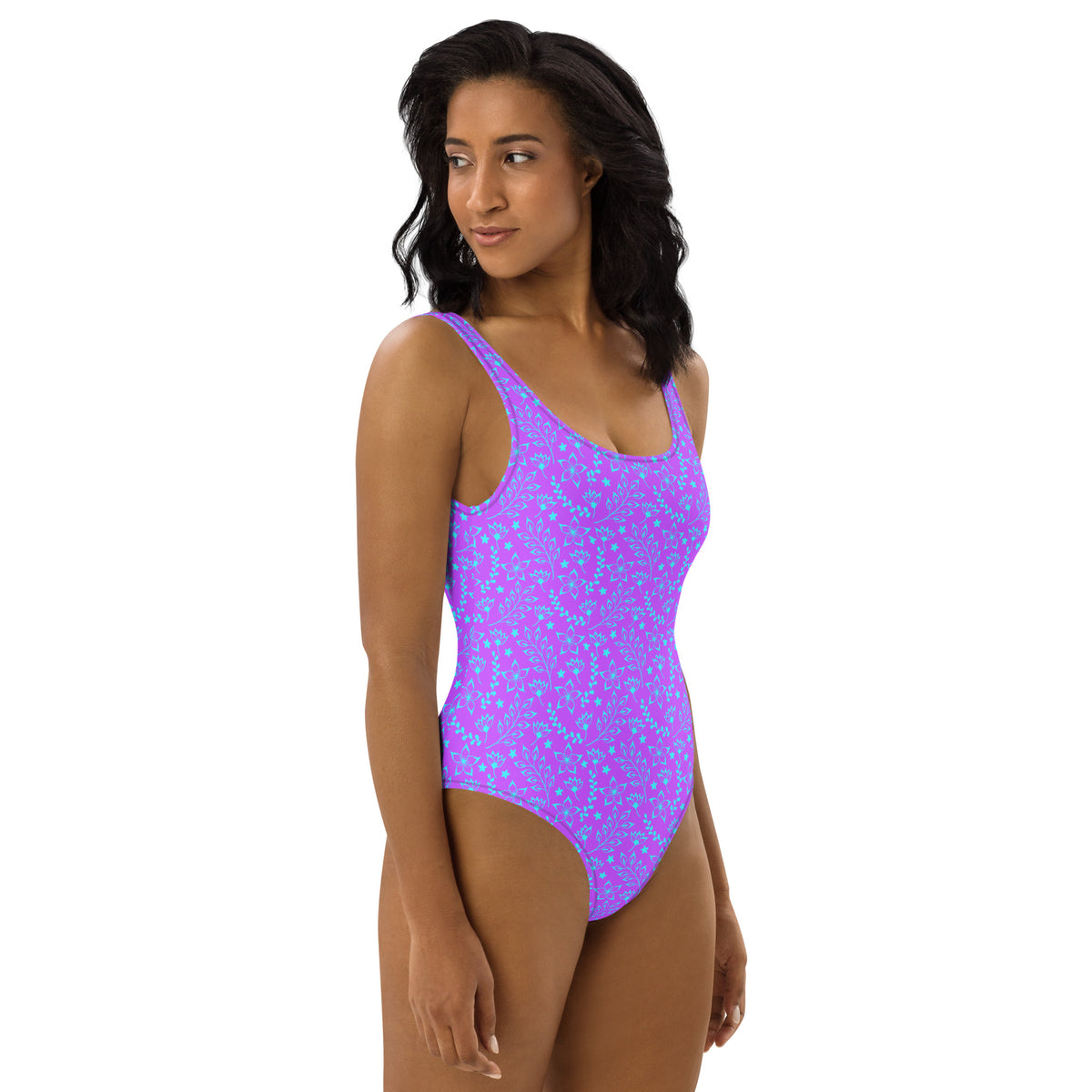 FLORIDA ECO ONE PIECE SWIMSUIT - PURPLE GARDEN