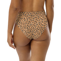 MIAMI ECO HIGH WAISTED BIKINI BOTTOM | ORANGE LEOPARD