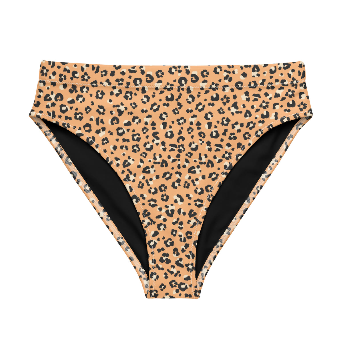 MIAMI ECO HIGH WAISTED BIKINI BOTTOM | ORANGE LEOPARD