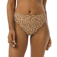 MIAMI ECO HIGH WAISTED BIKINI BOTTOM | ORANGE LEOPARD