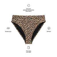 MIAMI ECO HIGH WAISTED BIKINI BOTTOM | LEOPARD