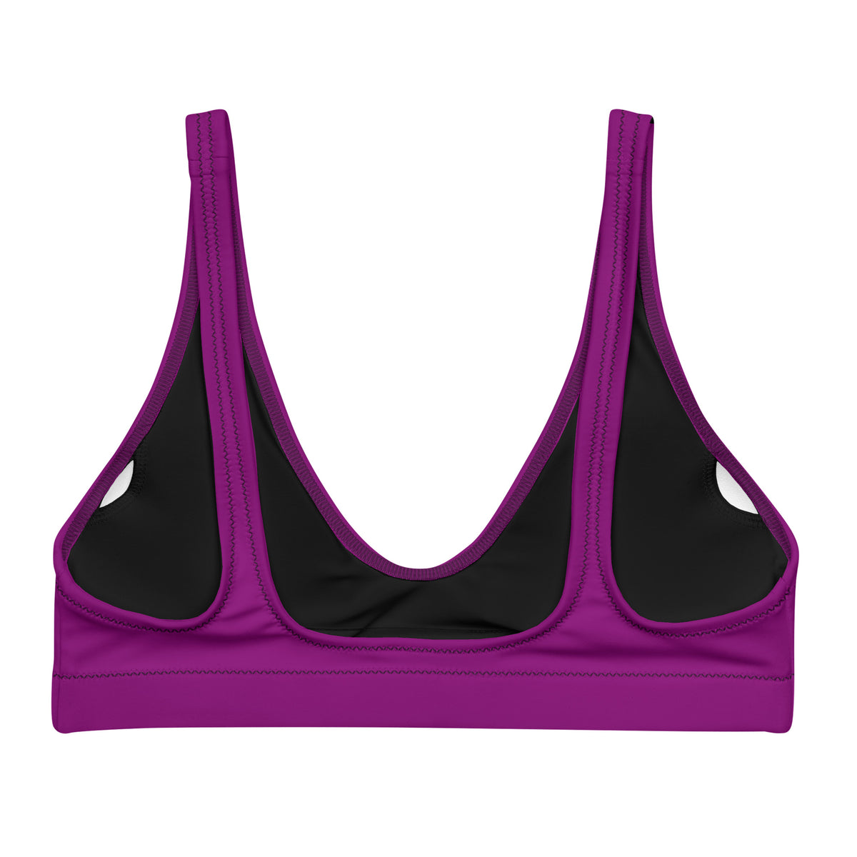 BELLA ECO PADDED BIKINI TOP - BERRY PURPLE