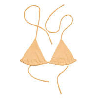 TRIANGLE STRING BIKINI TOP ECO - PASTEL MANDARIN