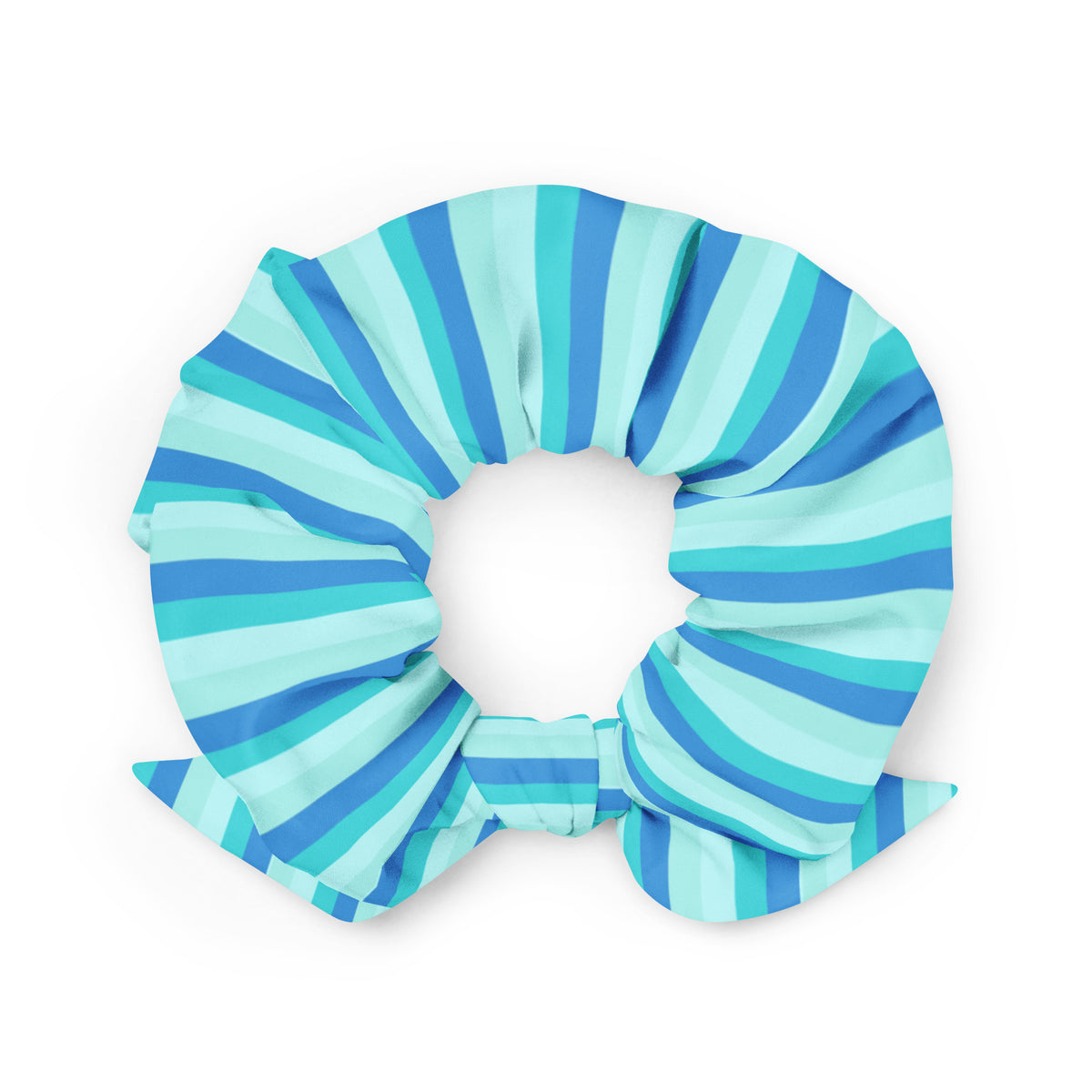 ECO SCRUNCHIE - BLUE STRIPES