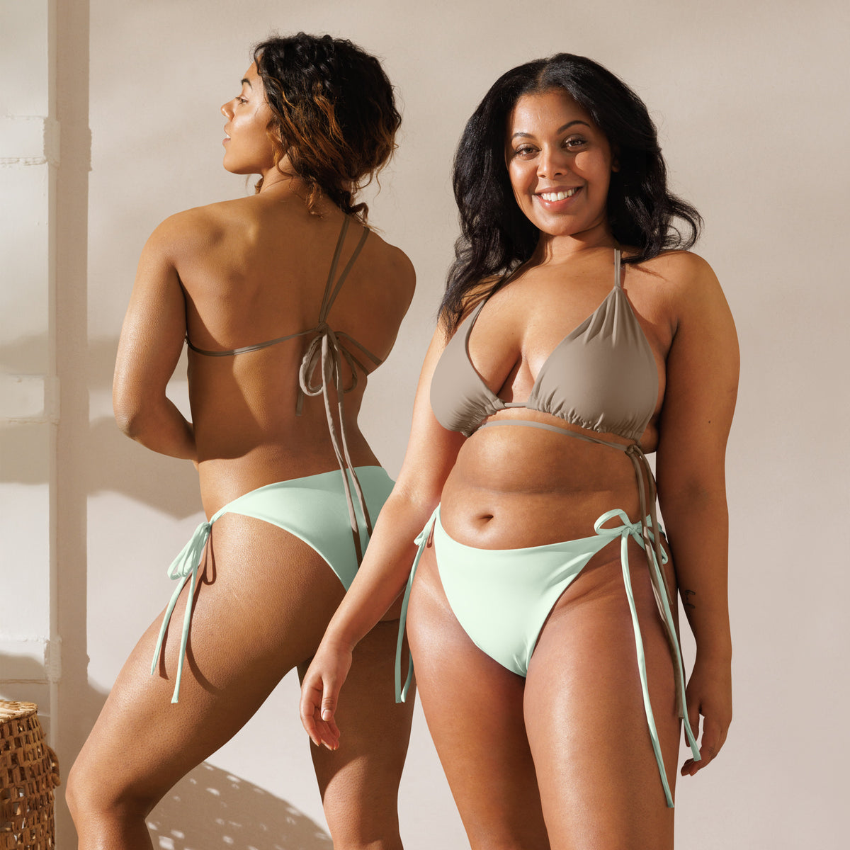 STRING BIKINI BOTTOM ECO - HONEYDEW