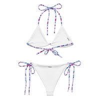 STRING BIKINI SET ECO - LILAC GARDEN