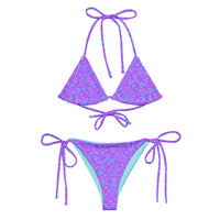 STRING BIKINI SET ECO - GARDEN PARTY PURPLE