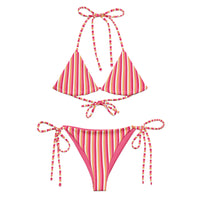 STRING BIKINI SET ECO - SUNSET STRIPES