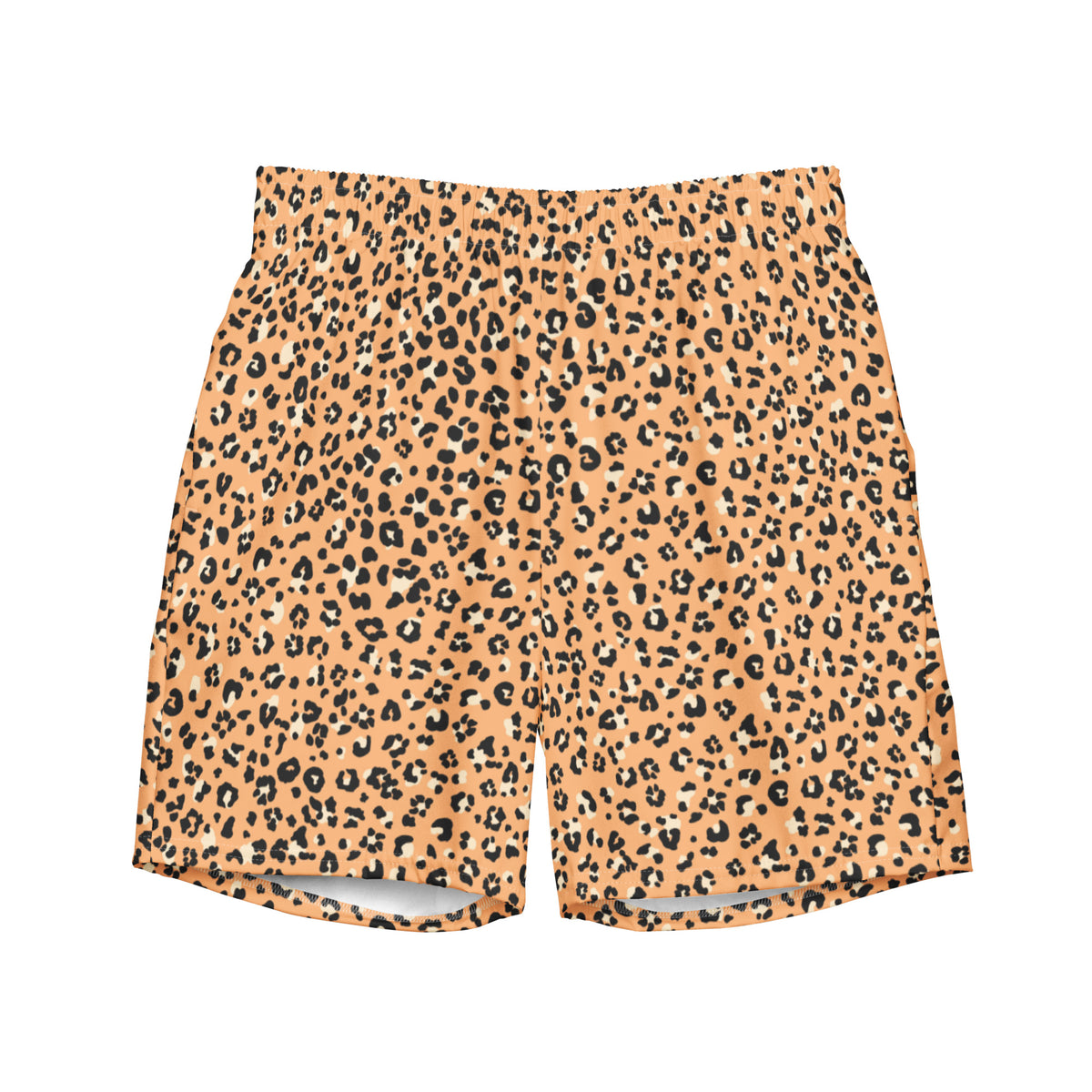 ECO MEN'S SWIM SHORTS | ORANGE LEOPARD