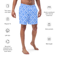 ECO MEN'S SWIM SHORTS - BLUE JORDY PALMS