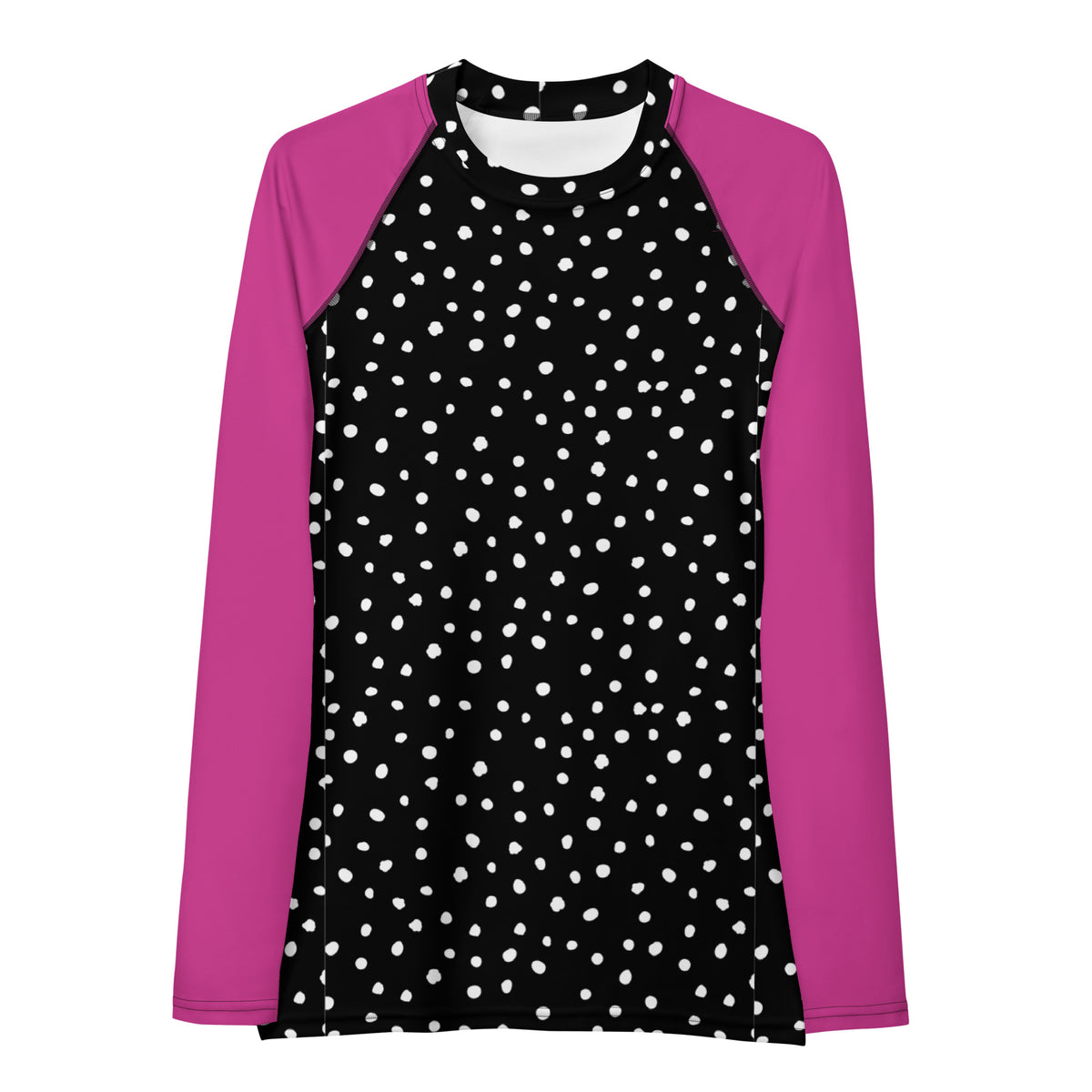 RASH GUARD ECO - PURPLE BLACK POLKA