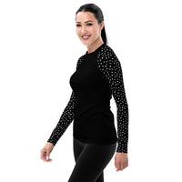 RASH GUARD ECO - BLACK POLKA