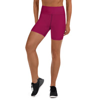 ECO BIKE SHORTS - WINE RED