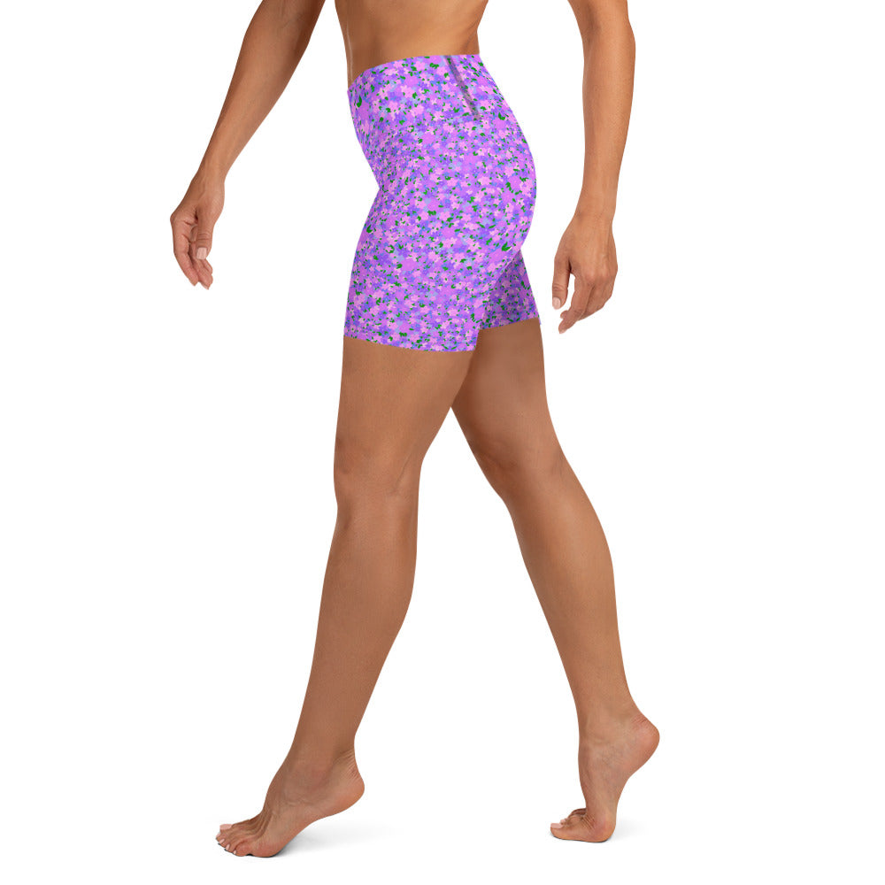 ECO BIKE SHORTS - DITSY PURPLES