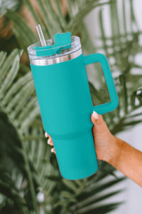 Purple 304 Stainless Steel Insulated Tumbler Mug With Straw