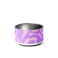 PET BOWL - PURPLE SWIRLS