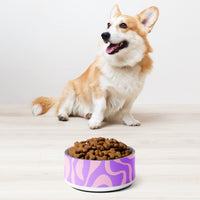 PET BOWL - PURPLE SWIRLS