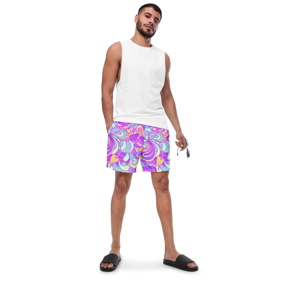 ECO MEN'S SWIM SHORTS | PURPLE DELICA - PINKCOLADA