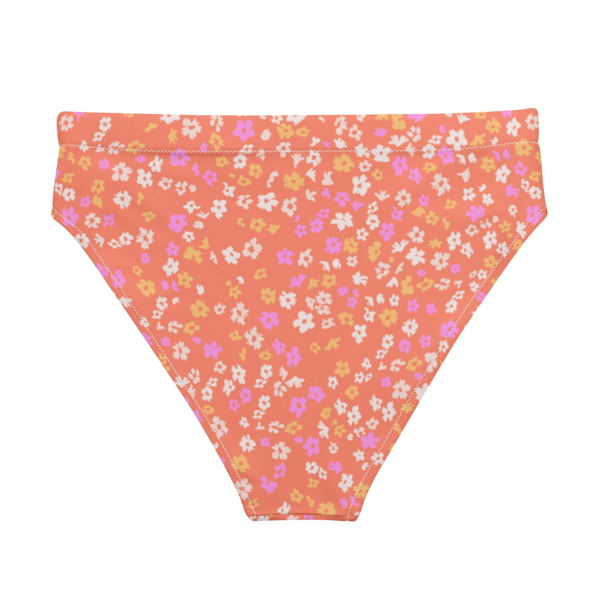 MIAMI ECO HIGH WAISTED BIKINI BOTTOM | ORANGE COLADA ECO - PINKCOLADA